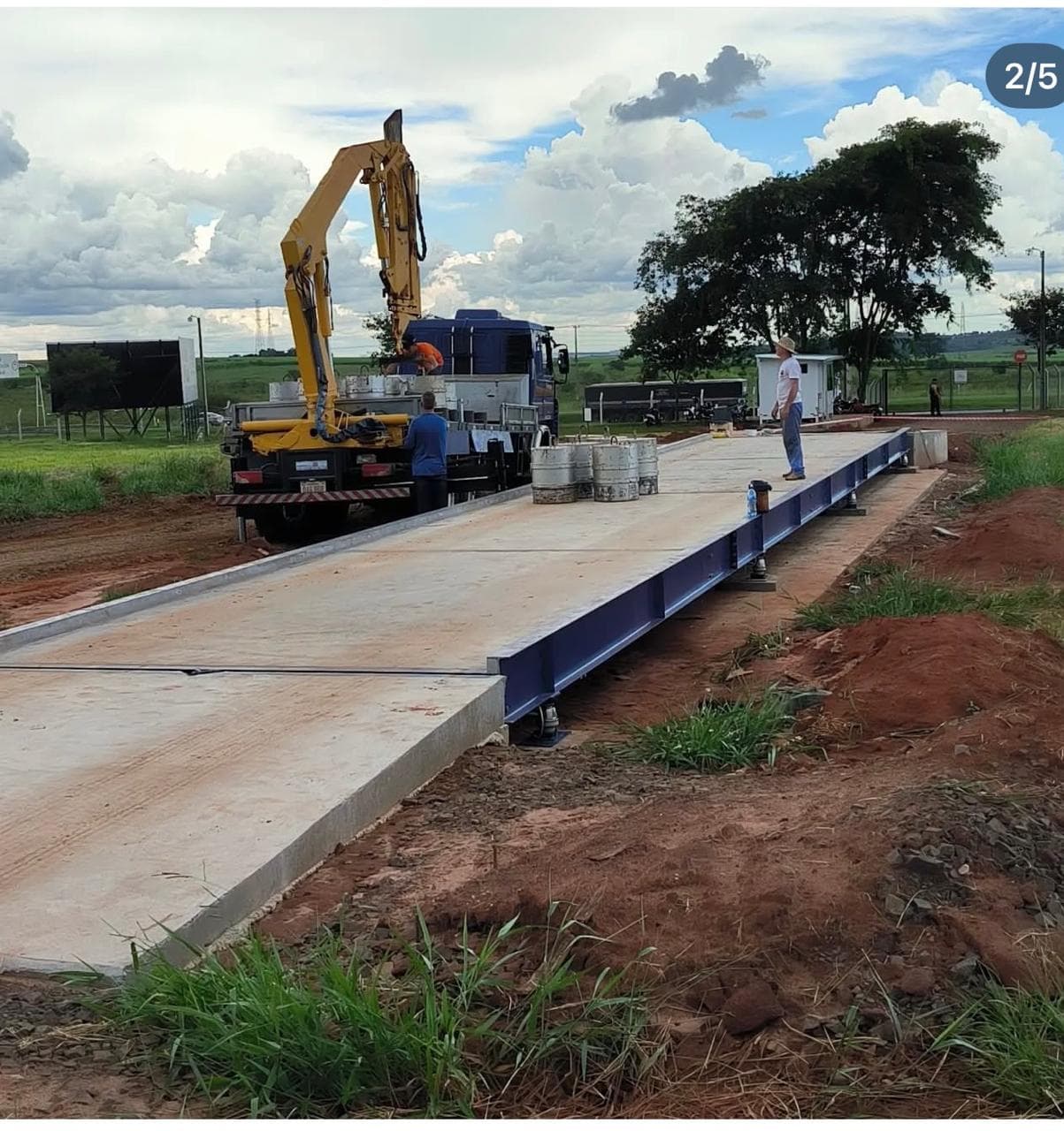 Báscula Rodoviaria de Concreto para Camiones